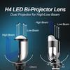 A82 H4 LED Dual Light Lens for Cars - Simple Installation, High Power, Laser-Focused.