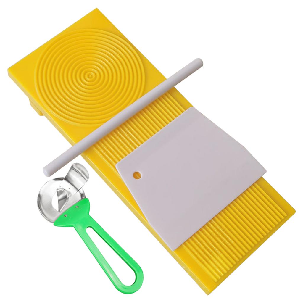 Set Placă de Rulat Aluat DIY Spaghetti Macaroni Făcător de Paste Placă de Plastic pentru Făcut Paste Instrument pentru Făcut Suplimente Alimentare Durabil