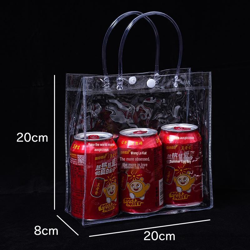 Transparent PVC Tote Bag - Customizable Gift Favor Bag