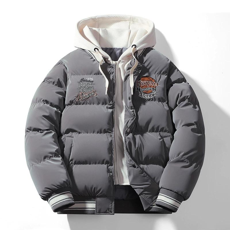 Winterurlaub mit zwei Baumwollmänteln, Herren Dicke Freizeit-Baumwollkleidung, Lässige Warme und Lockere Baumwolljacke