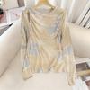 Sibaish Women's Tie-Dye Long Sleeve Slim Top