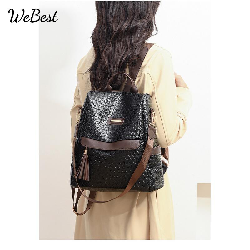 Retro Soft Leather Backpack Versatile Travel Bag