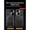 Nárazuvzdorné magnetické pouzdro pro Redmi Note 13 Pro Plus 5G 4G 13C POCO X6 Pro 5G M6 Pro4G Slide Camera Lens Ring Stand Ochranný kryt