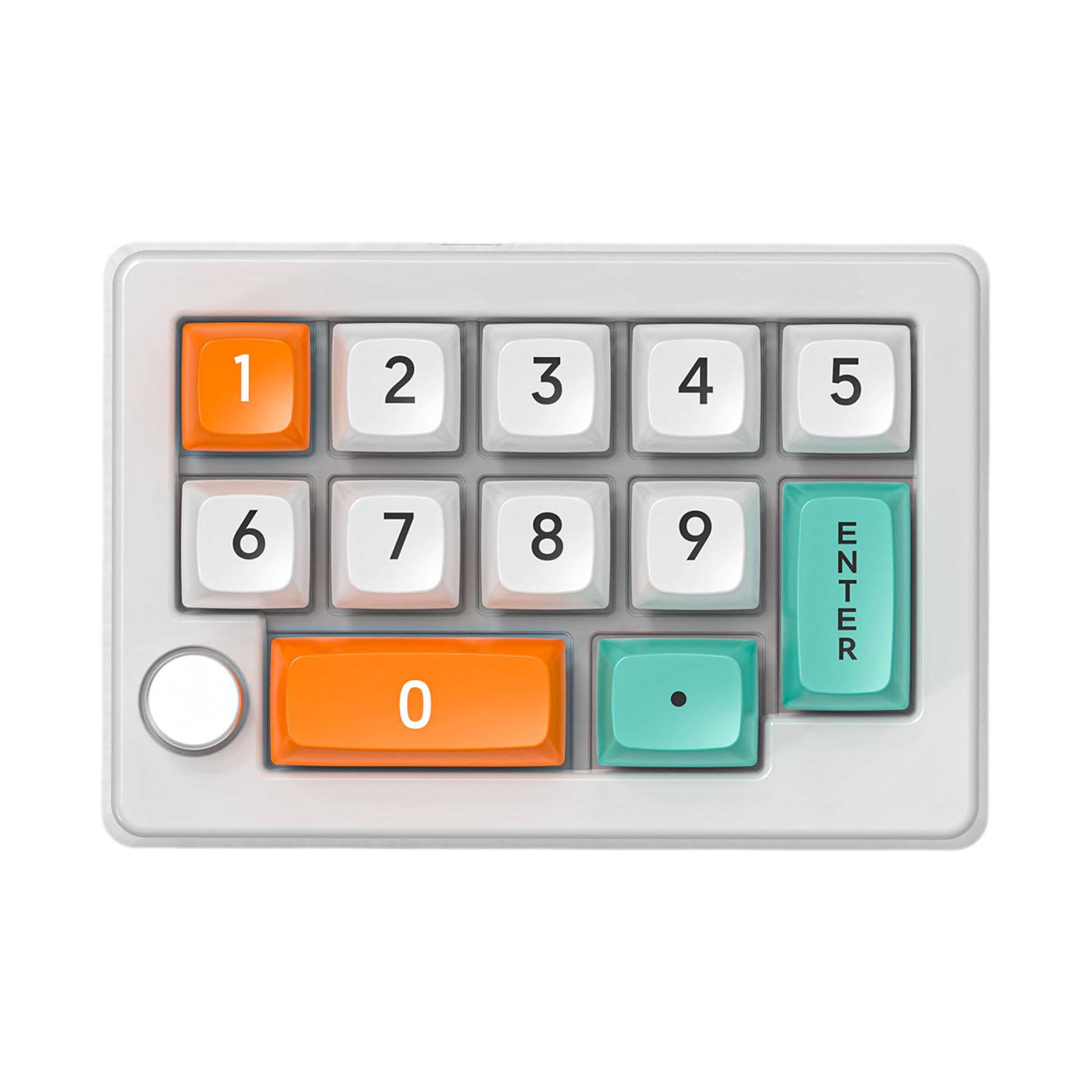 

Macros Programmable Mini Keyboard Easy Installation Fully Key Hot Swapping with Backlight Mini Mechanical Keyboard for Household білий