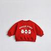 For Boys and Girls, New Year and Christmas Children's Clothing Creates Festive Atmosphere. Choose A Stylish Red Autumn and Winter Christmas Hoodie