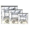 30Pcs Reusable Silver Zip Lock Food Storage Bags With Zipper Leak Proof Seal Long Fresh Freezer Food Storage Bags