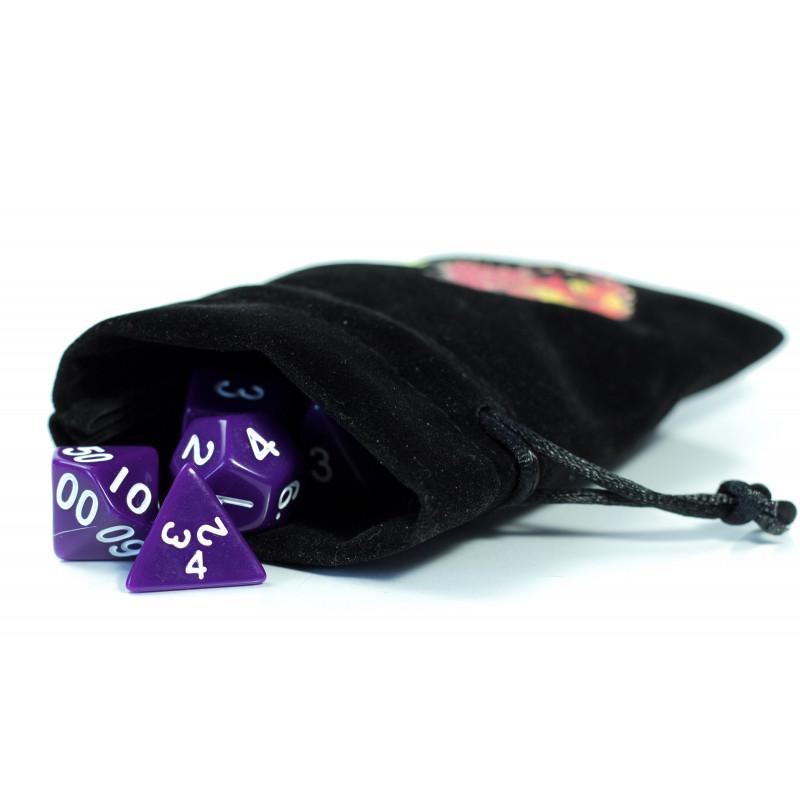 Kostki rpg fioletowy zestaw 7 kości kostek