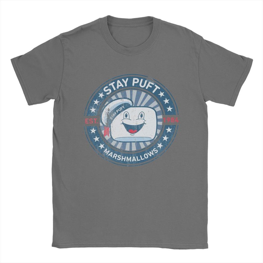 Stay Puft Marshmallows Movie T-Shirt for Men Funny 100% Cotton Tees O Neck Short Sleeve T Shirts Original Clothes