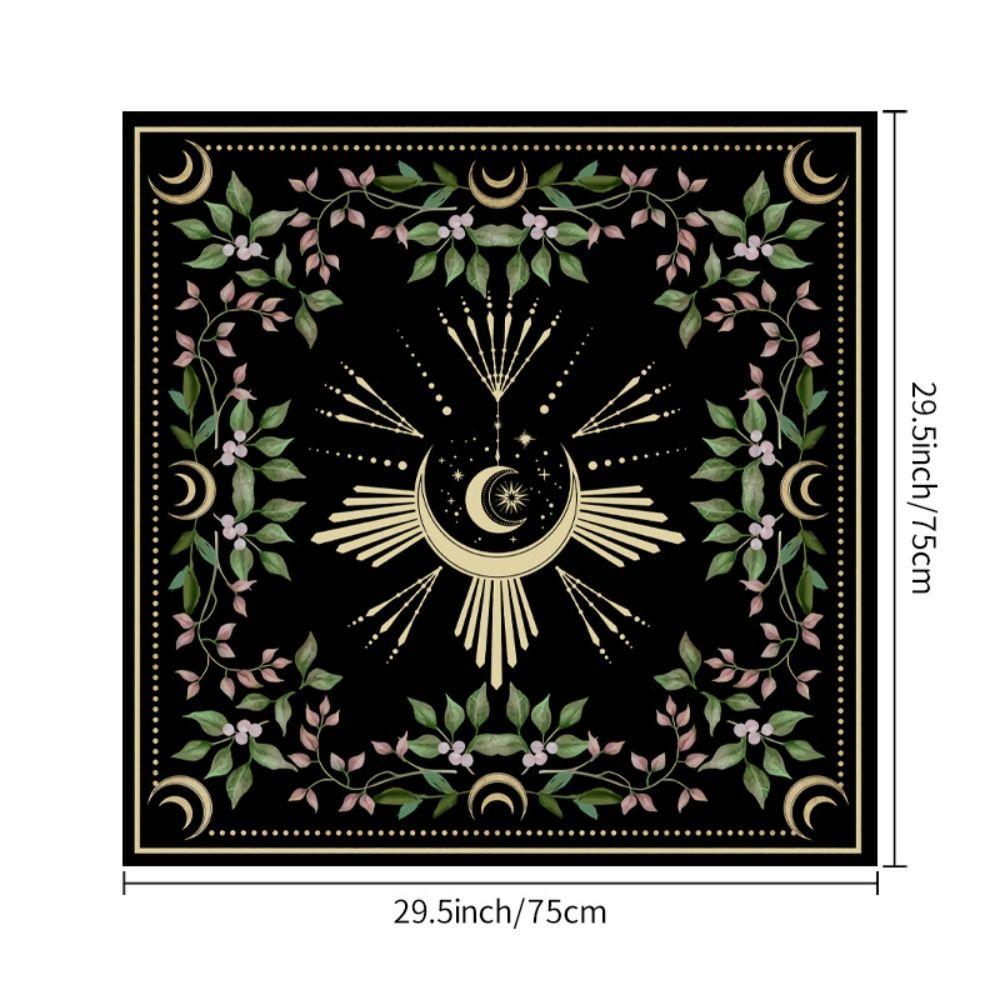 Fashion Moonlight Flower Tarot Card Table Cloth Rose Butterfly Altar Card Mat Floral Decorative Card Mat