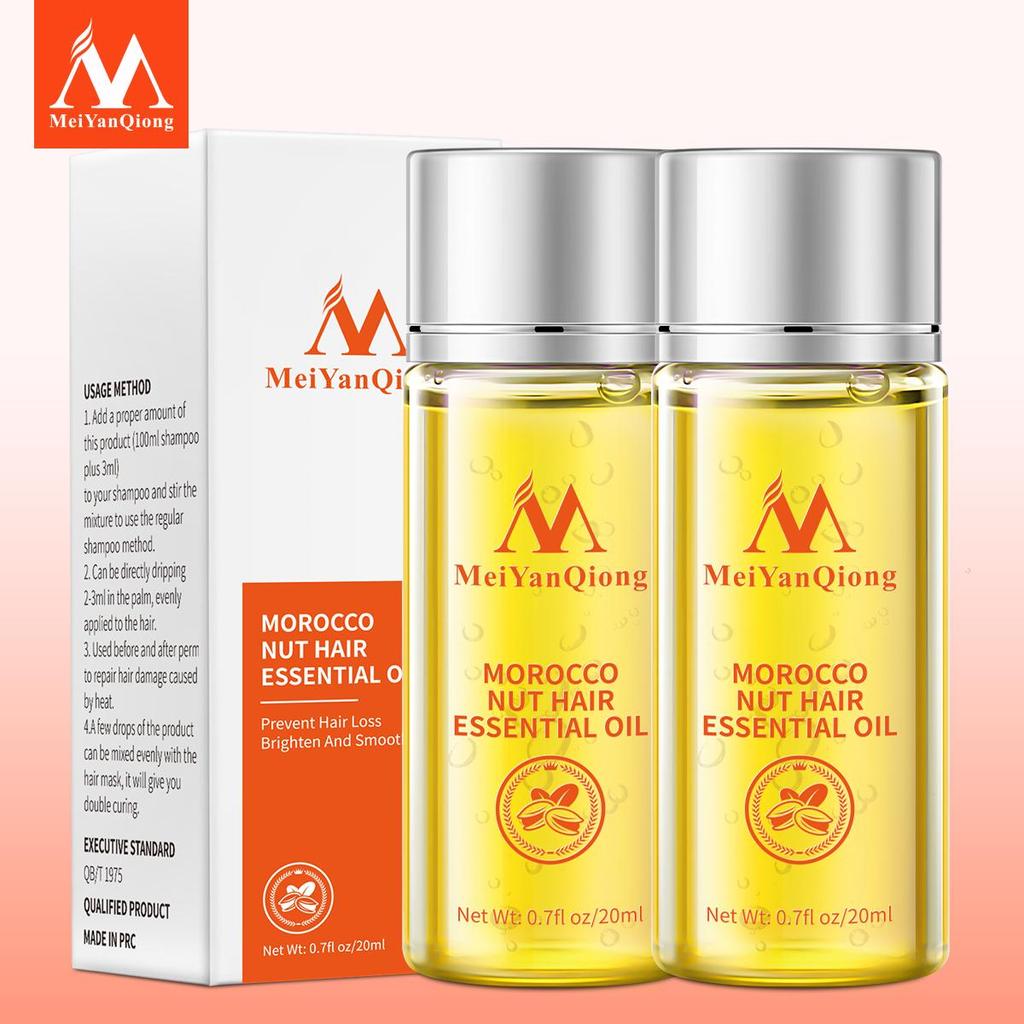 MeiYanQiong Noci Cura dei capelli Gli oli essenziali Nutrono i capelli Riparano i follicoli piliferi Essenza per capelli elastica e luminosa