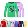 5579 Kinder Mädchen Lily Lovebraids Aufdruck Outdoor Rundhals Langarm Sweatshirt