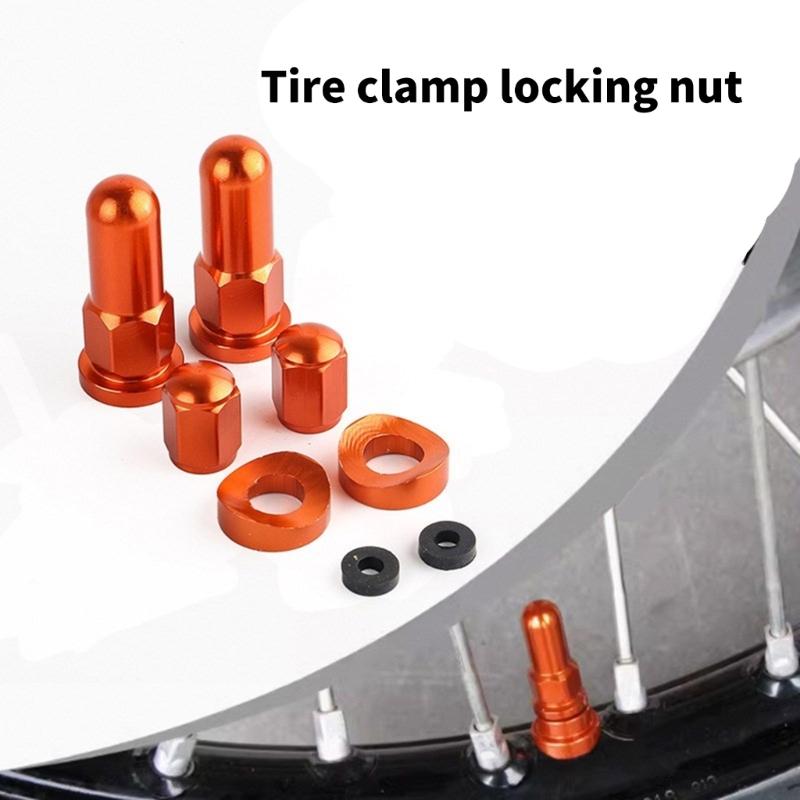 Motorcycle Wheel Rims Locking Nuts Spacer Kit Metal Material Easy Installation Universal Fit For Various Bike Models