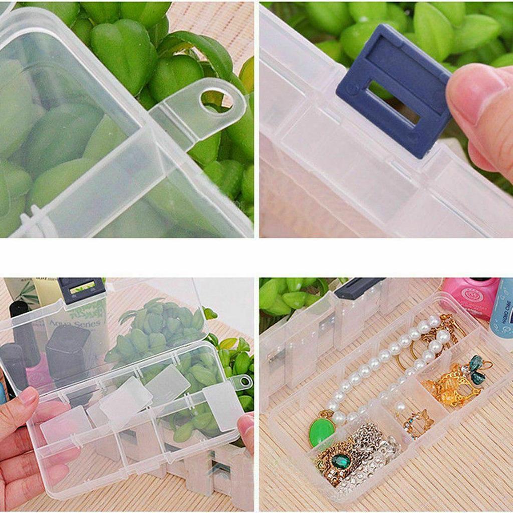 Plastic Transparent Storage for Case Multi Compartment Sewing Supplies Storage B