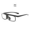 Men's Anti-Blue Light Reading Glasses, Large Frame, Business Style, Spring Hinges