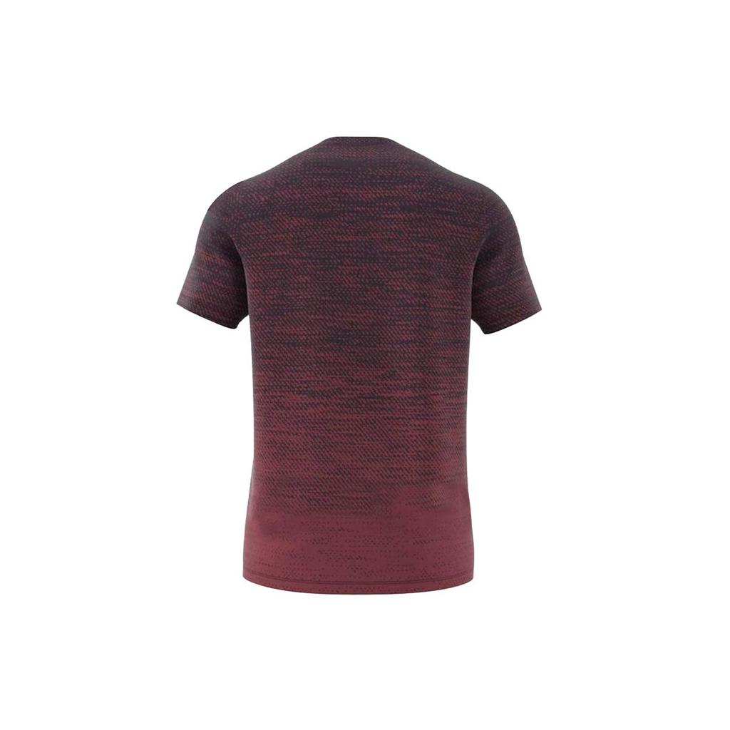 adidas T Shirts Men's Red Crew Neck Moderate Straight Fit GC8411
