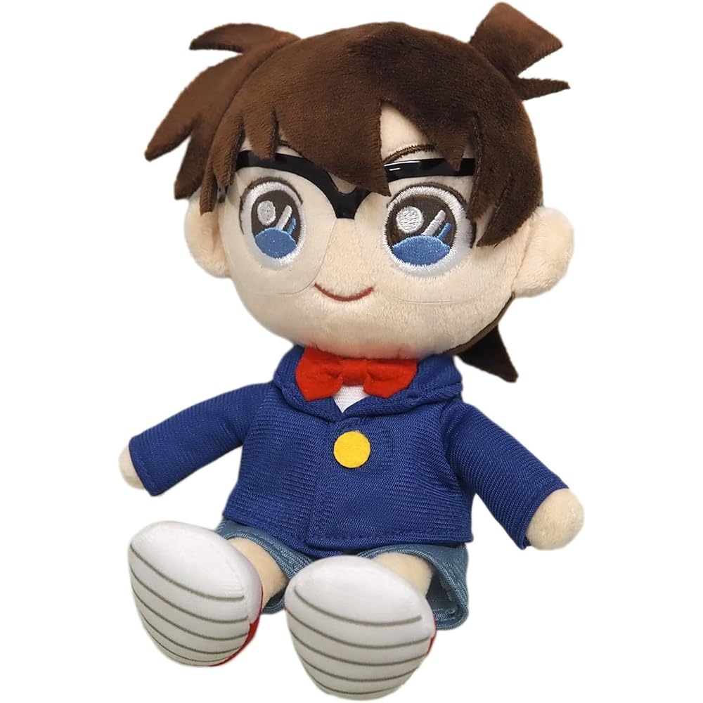 San-ei Trading Detective Conan Fuwafuwa Friends Edogawa Conan Plush Toy 10cm x 9cm x 14.5cm