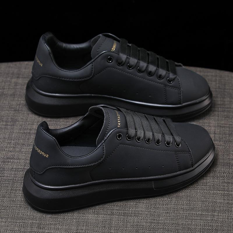 thick-soled white shoes women's versatile Korean version of sports muffin shoes black shoes men's and women's shoes small height