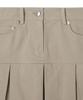 MOONSUN Essential_Mss Pleats Mini Skirt [Beige]