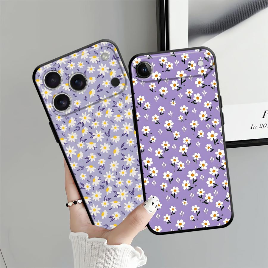 Simple Chrysanthemum Funda Phone Cover Case for Apple iPhone 17 Pro Max 14 12 11 Air 16 15 Pro 7 8 13 XR XS MAX
