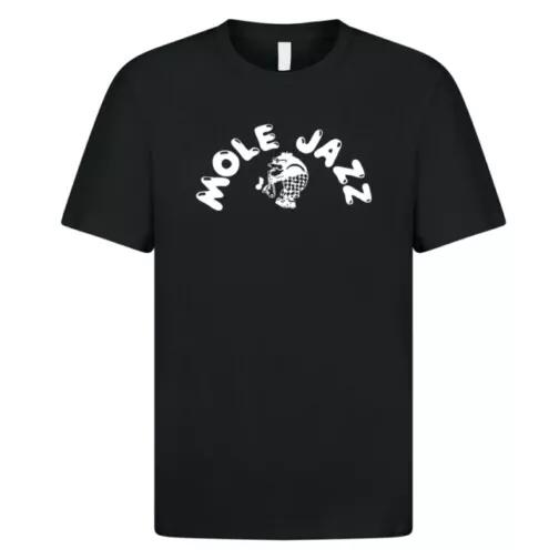 

Mole Jazz T Shirt 1113 Retro Record Shop Label London Tubby Hayes Art Pepper Sax XL