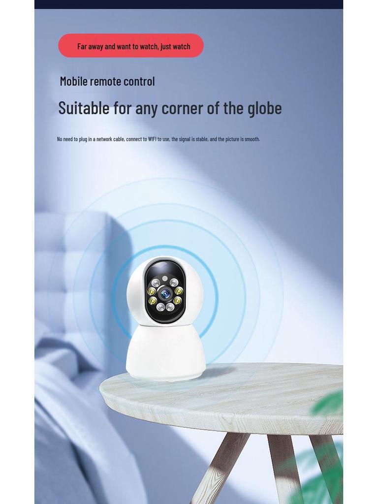 3MP Home Smart Surveillance Camera with 5G WiFi, App Remote Alarm, Dual-Band, and Two-Way Voice Intercom