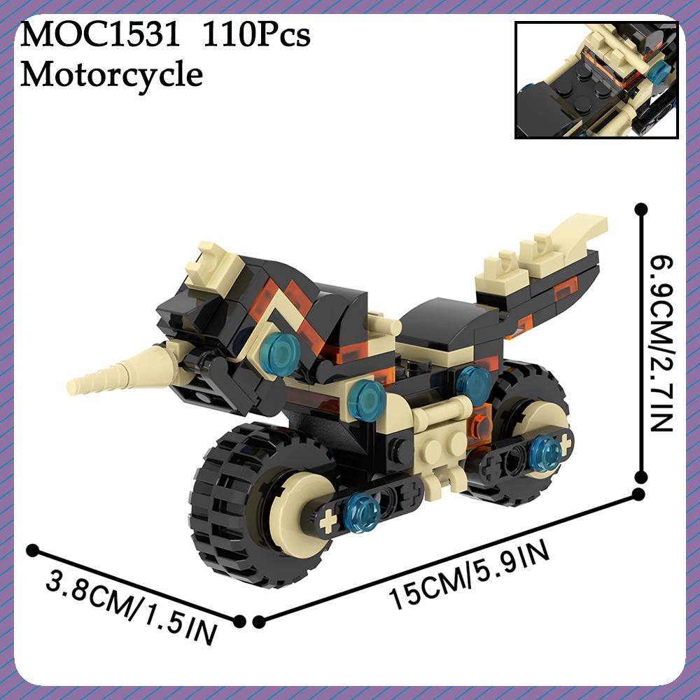 MOC Spiel Figuren Brickheadz Link Steine Motorrad Fahrzeug Kompatible Bausteine Spielzeug Für Kinder Erwachsene Freunde Geschenk Medol