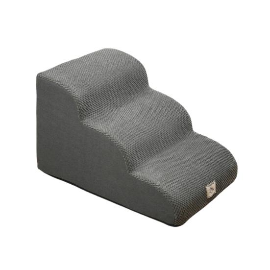 Dog Stairs for Small Dogs Curved Dog Steps Indoor Puppy Older Pets Ramp with Washable Cover Non-Slip Bottom Stairs for Puppies Medium Pets