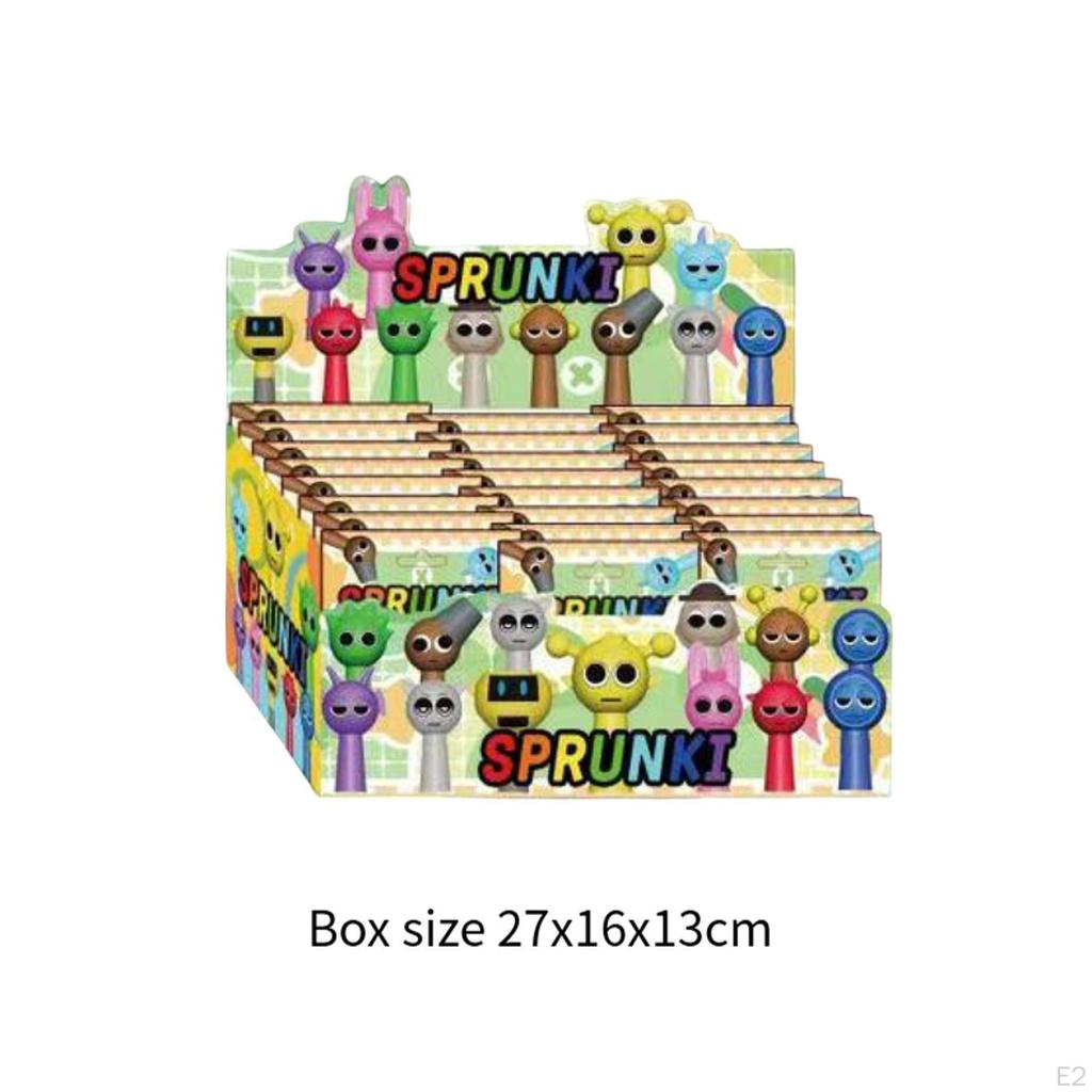 24x Sprunki Figuren Geschenk Niedliche Animationspuppen für Spielefans Weihnachtsgeschenke Stil A