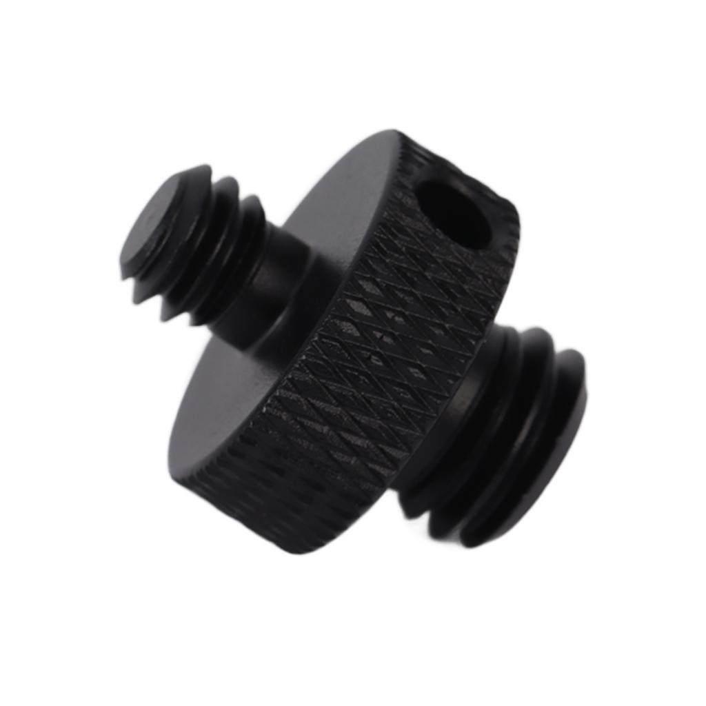 1 4 Inch To 3 8 Inch Male Threaded Screw Mount Adapter for Tripod Camera Cage Ball HeadBlack