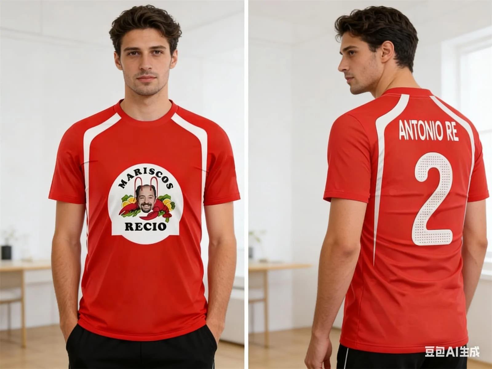 

Men s Sports Breathable Quick-drying Mariscos Recio Jersey T-shirt Gift Humor Seafood Shrimp Football AMADOR Christmas Beachwear S