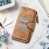 Stylish Print Long Wallet Casual Multi Slot Card Holder Purse for Daily Commute Use