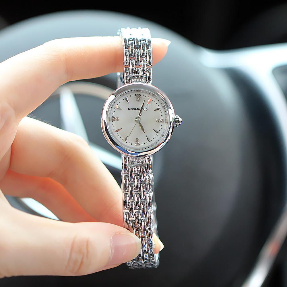 Fashion Women S Hand Fritillary Face Diamond Bracelet Quartz Waterproof Temperament Watch Trendy Watch Women