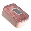 Soap Box Portable Drainable Plastic Soap Holder Container with Cover for Home Dorm Travel Pink