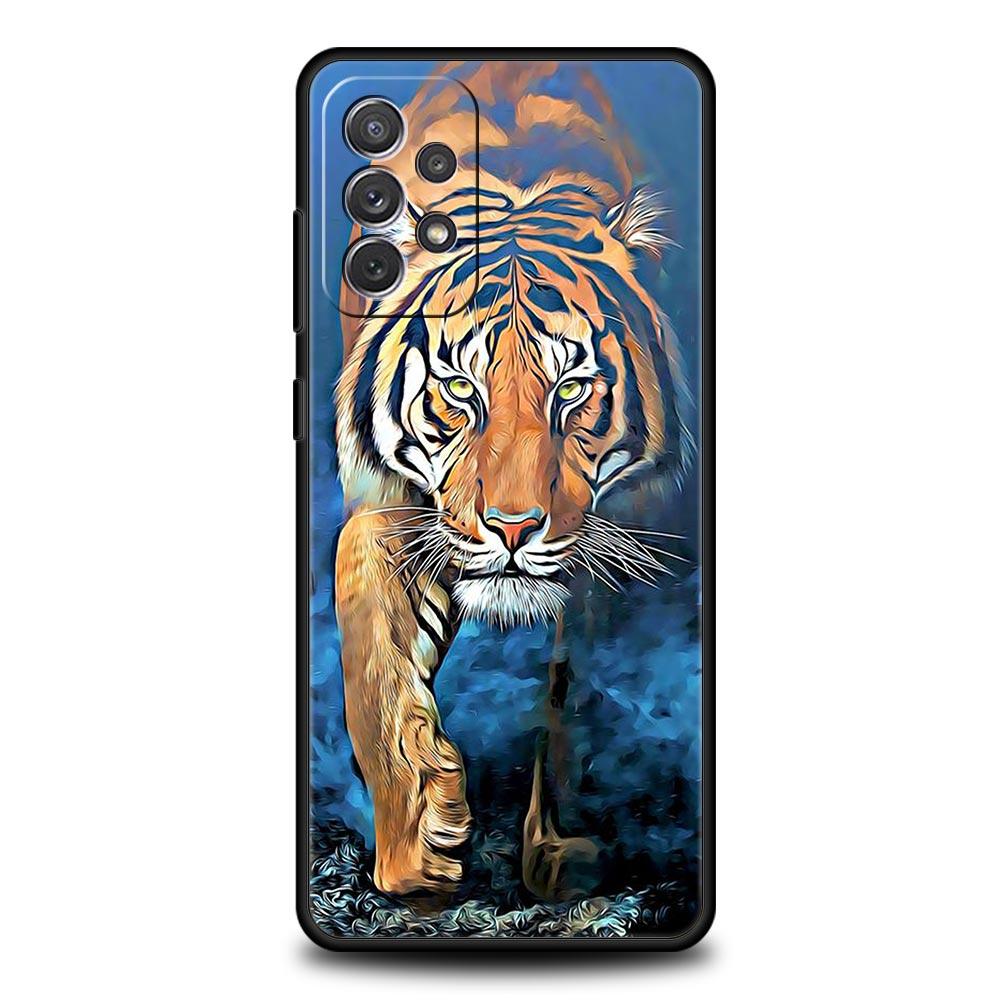Tiger Leopard Fashion Phone Case For Samsung Galaxy A17 A07 A55 A35 A25 A15 A05 A33 5G A31 A23 A21s A13 A41 A73 A53 A51 A71Cover