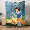 Custom 1pc Snow White's Royal Adventure Blanket, Soft And Comfortable Blanket, Casual Warm, Camping Travel Blanket, Good Birthday Gift Q90813