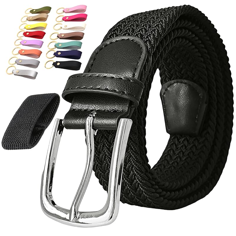

[JIFANPAUL] belt men s mesh belt rubber belt golf ladies student extend braid elastic belt big size casual free size business gentleman stretch belt