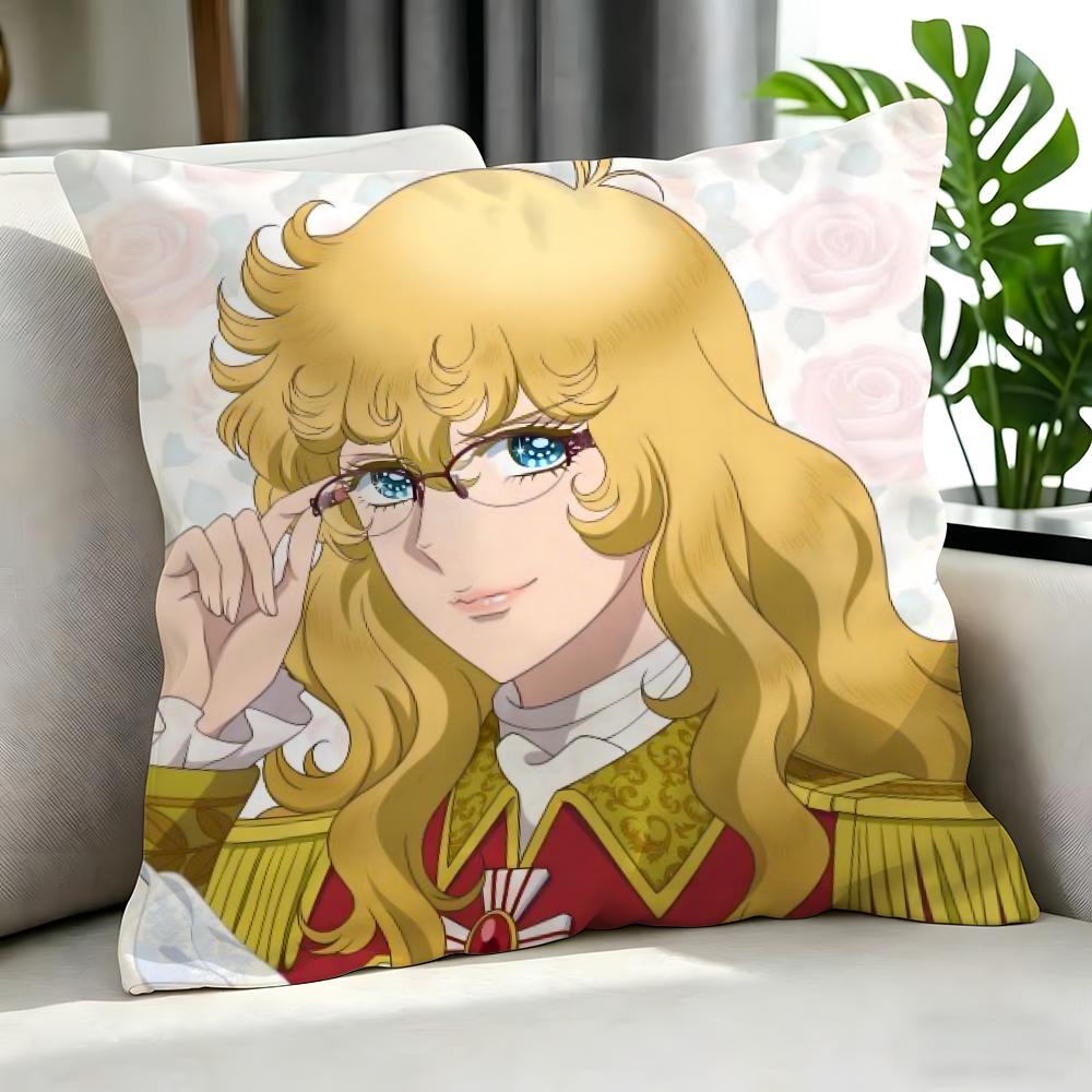 Anime RRose of Versaille Cushion Cover Cushion Cover Set Pcs x x x Pillowcase Decorative Sofa Home Decor