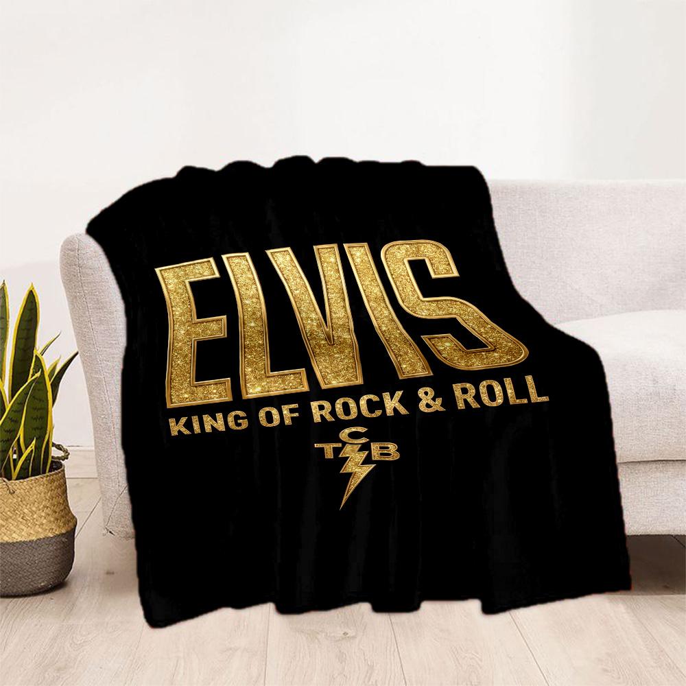 Elvis Presley Las Vegas Blanket Comfortable Perfect for Office Chair Seaside Chair Four Seasons Multipurpose Stylish Decor
