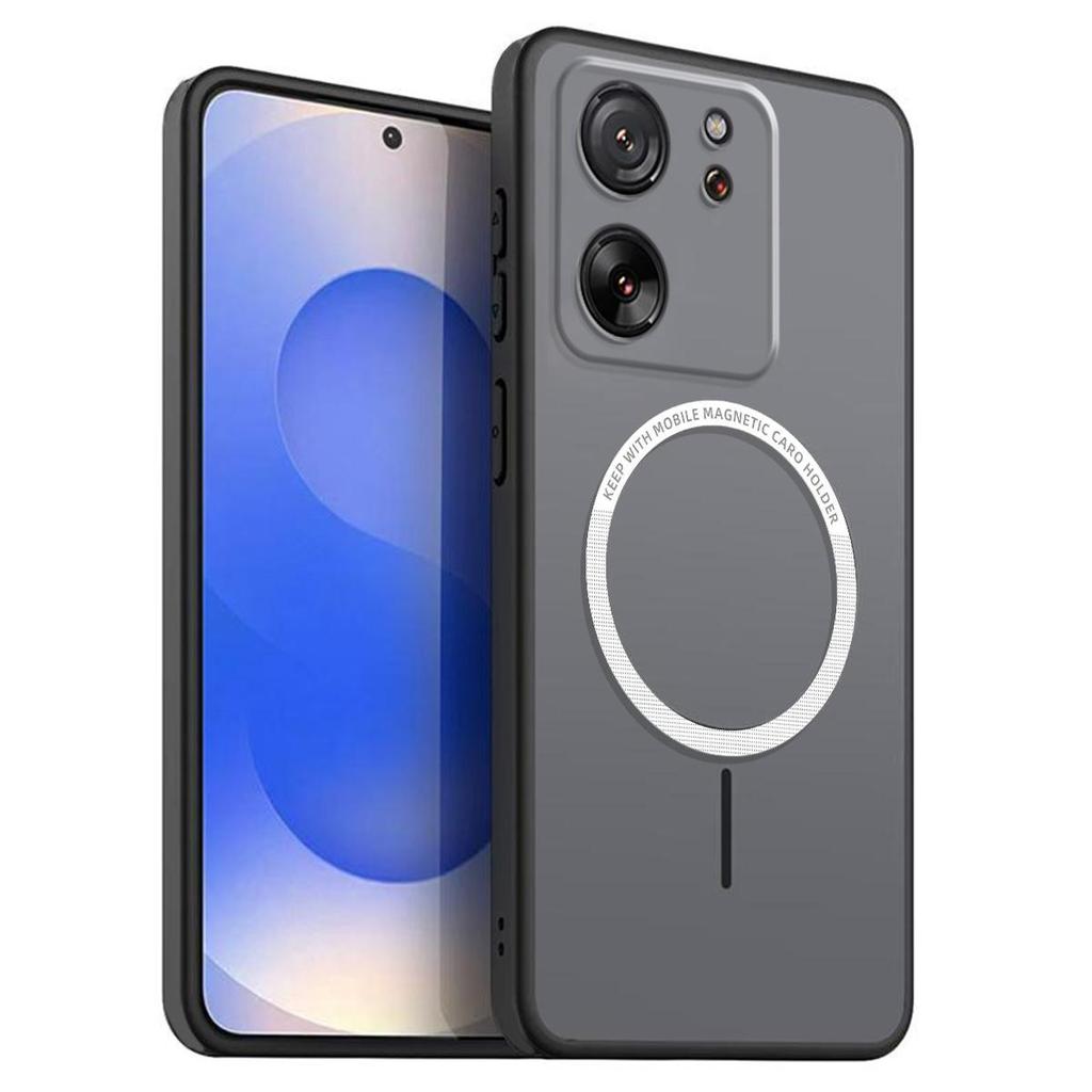 Frosted Semi Clear Magnetic Phone Case for Xiaomi 13T Pro,13T Soft TPU Cover