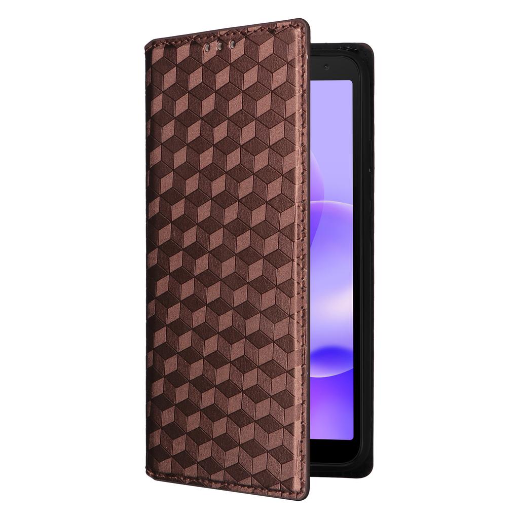 For TCL 502 Magnetic Case Leather Anti-scratch Flip Stand Phone Cover