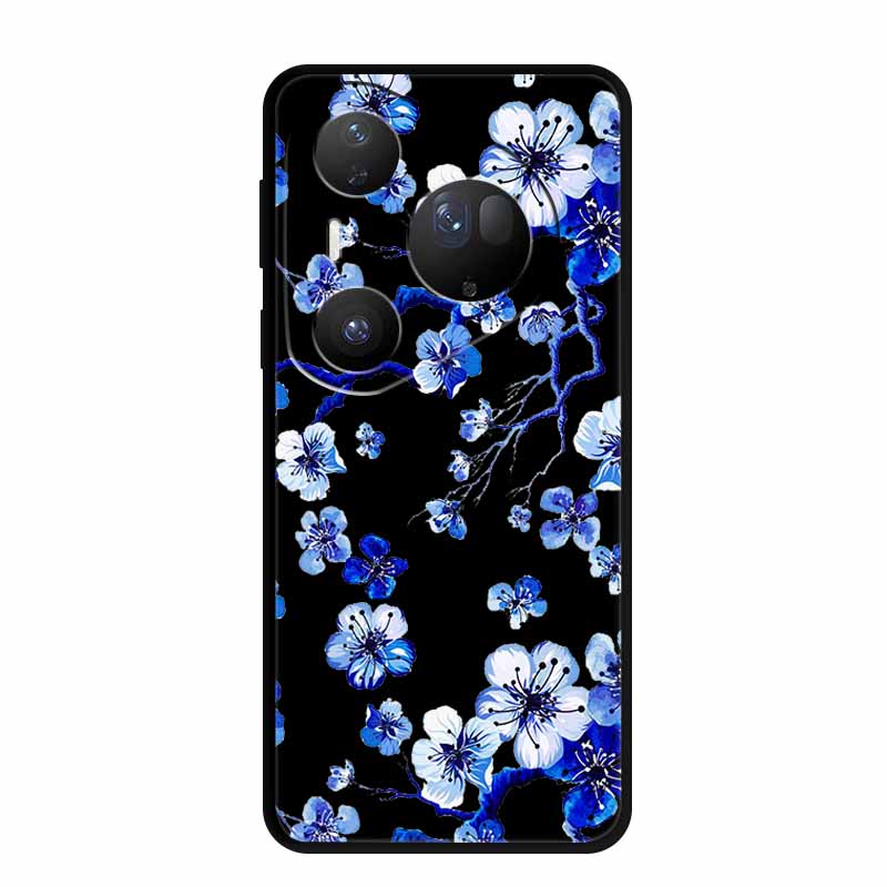 For Huawei Pura 80 Ultra 5G Case Coque Cartoon Cat Painted Black Silicone Soft Back Cover For Huawei Pura 80 Ultra Cases Shells