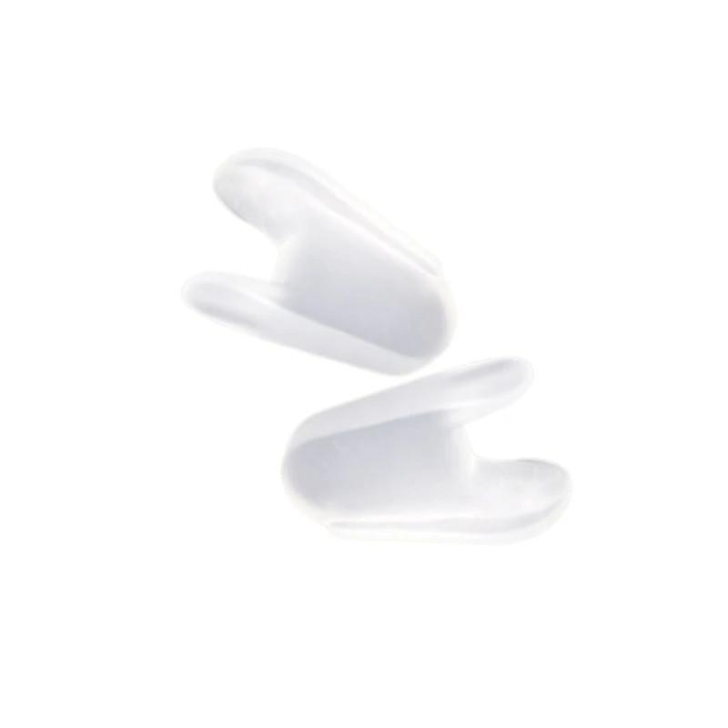 

1 пара инструментов для ухода за ногами, гелевые разделители пальцев ног, корректор вальгусной деформации большого пальца стопы, силиконовый ортопедический протектор для выпрямления S белый