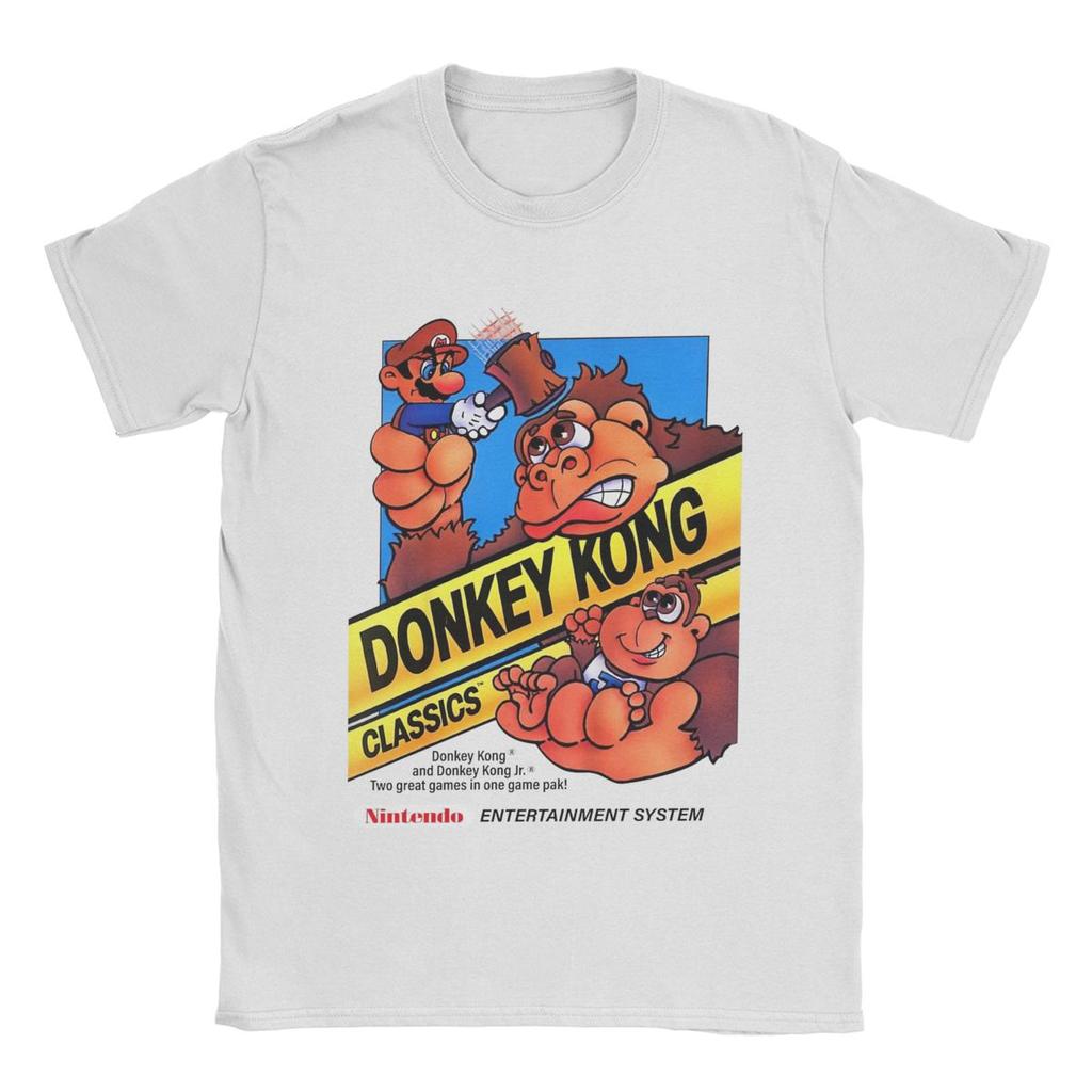 Donkey Kong Funny Hammer Game Merch T-Shirt Men Women Funny Cotton New Arrival Clothes
