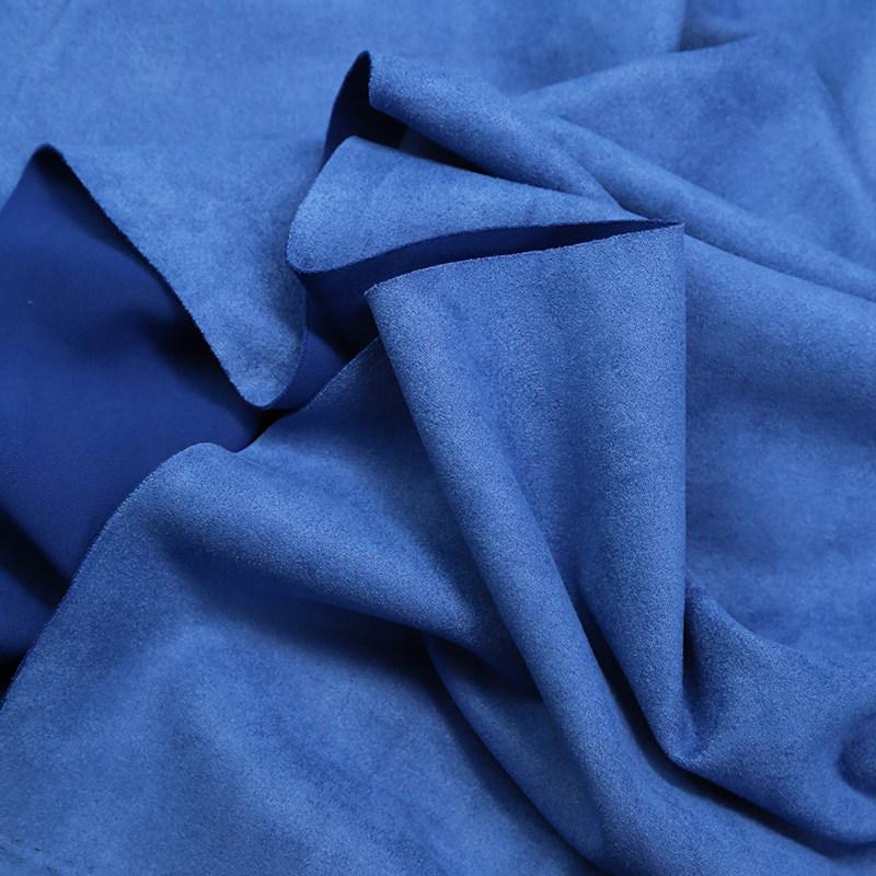 High-grade Brushed Suede Fabric By The Meter for Clothes Coats Jackets Sewing Winter Micro Elastic Plain Soft Cloth Smooth Drape
