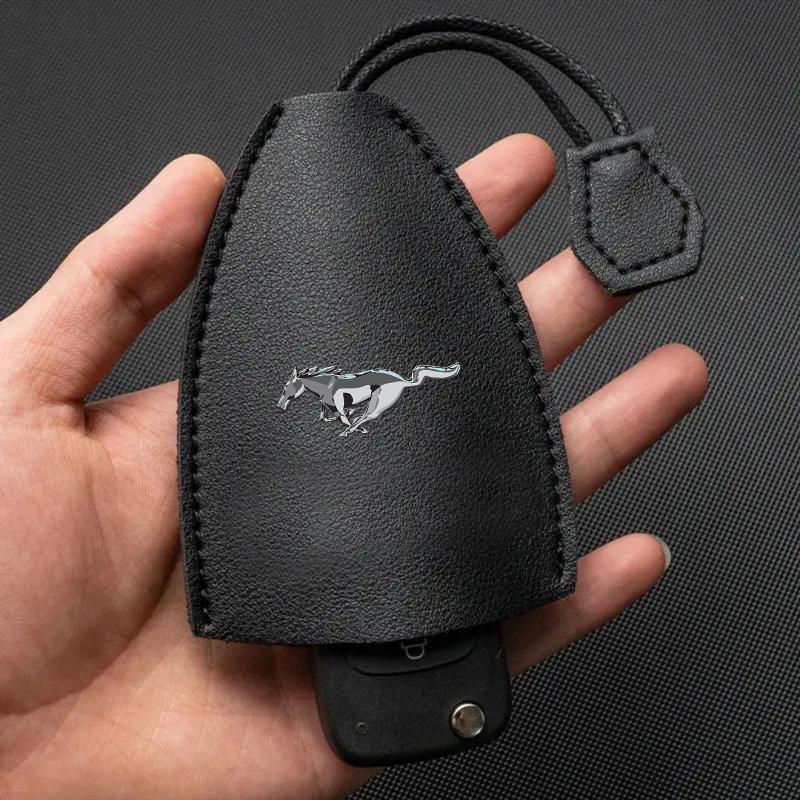 

1 шт. Чехол для ключа автомобиля Чехол для ключа с пультом управления Блокирующий чехол-мешочек Для Ford Mustang F10 Zapatillas Miniatura Gt Shelby 2005 2015 Женский 2012 Kuga Mustang чёрный