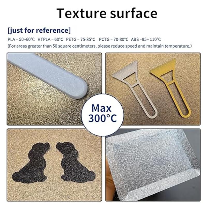 Upgrade Flsun Q5/ SR/V400/Flsun S1 Build Plate Smooth/Textured PEY+PEI Spring Steel Sheet Magnetic Bed Dia 215/270/309/330mm
