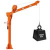 VEVOR Truck Crane, 499 kg Manual Pickup Truck Crane with Hand Winch, 360 degrees Rotating Telescopic Boom, Premium Galvanized Steel