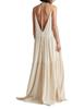 European Women's Summer Pleated Irregular Maxi Dress with Adjustable Straps