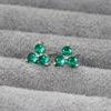 Korean Earrings Geometric Triangle Color Piercing Ear Stud Ximang Seller in Europe and America Mini Bone Studs Simple