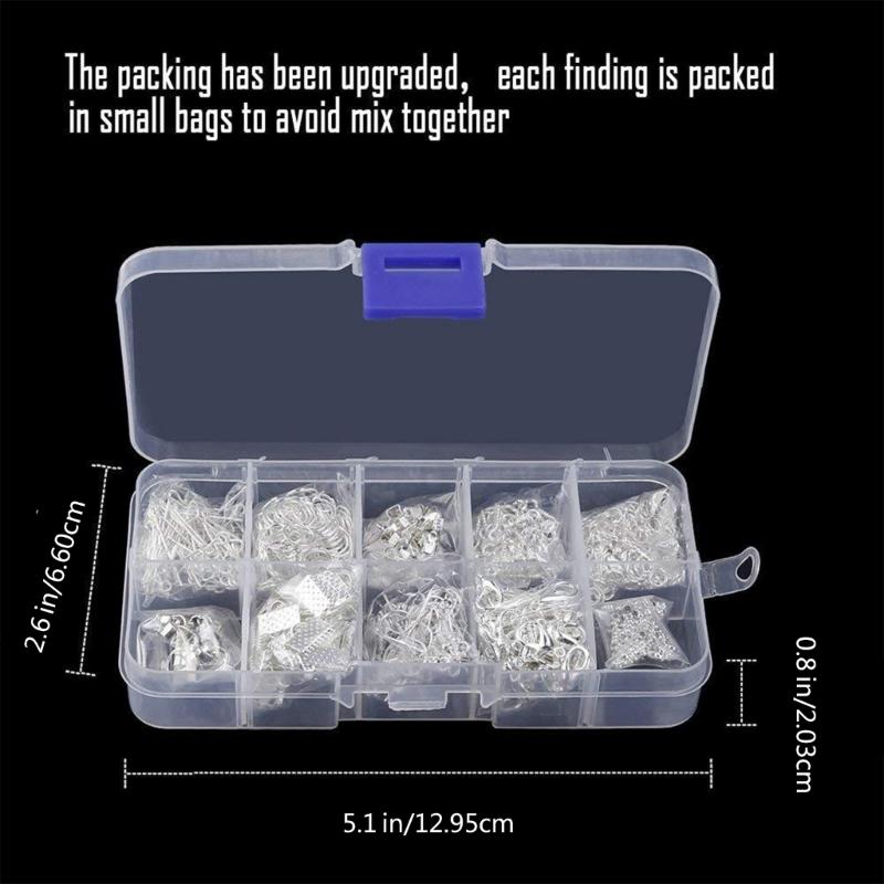 Lobster Clasps and Open Jump Assortment Set Jewelry Repair Tool Jewelry Making Accessories for Necklace Earring Repair